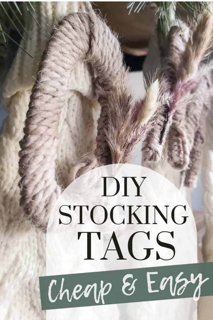 DIY Simple Stocking Tags Plus Free Printable Initial Tags - Mama Bear Wooten