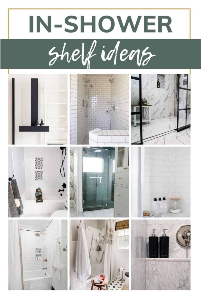 20 In Shower Shelf Ideas for Your Bathroom - Making Manzanita