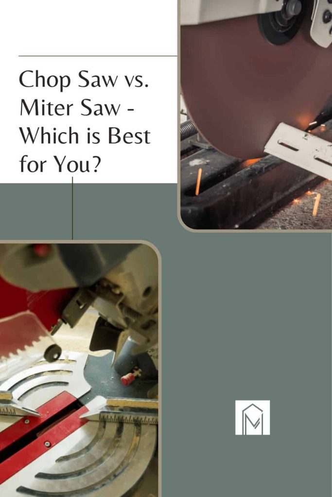 Chop saw vs. miter saw: Two powerful cutting tools compared.