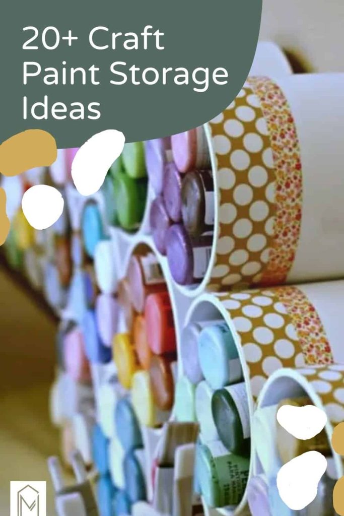 20 Clever Craft Paint Storage Ideas - Making Manzanita