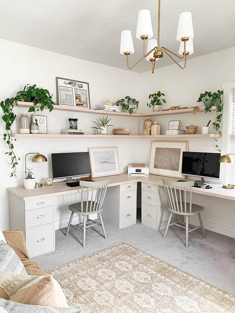 Home Office For Two: 22+ Gorgeous Ideas - Making Manzanita