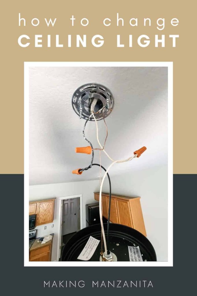 An image showing the interior of ceiling light with text overlay that says 