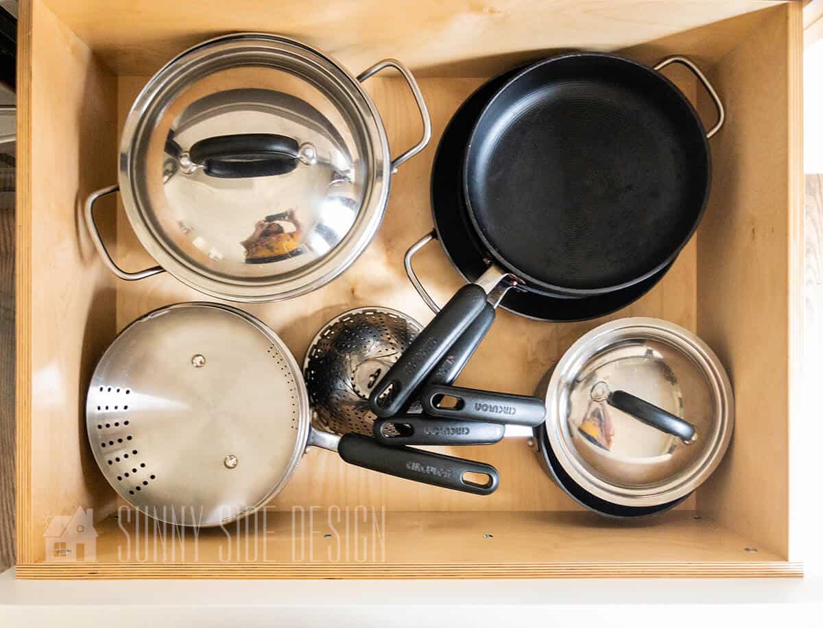 How To Organize Pots and Pans In Your Kitchen - Making Manzanita