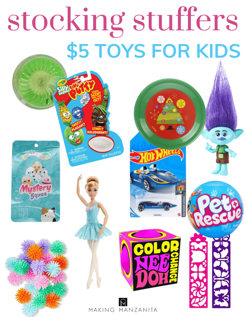 Looking for stocking stuffers for your kids on a budget? Check out these small toys all under  to put in your kid's Christmas stocking