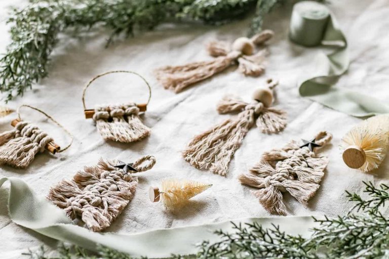 Macrame Christmas Ornaments: 3 Easy Versions