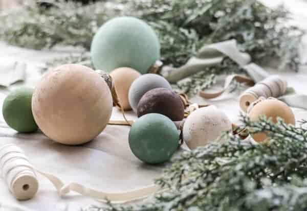 DIY Textured Ornaments with Dollar Tree Ornaments (EASY) - Making Manzanita