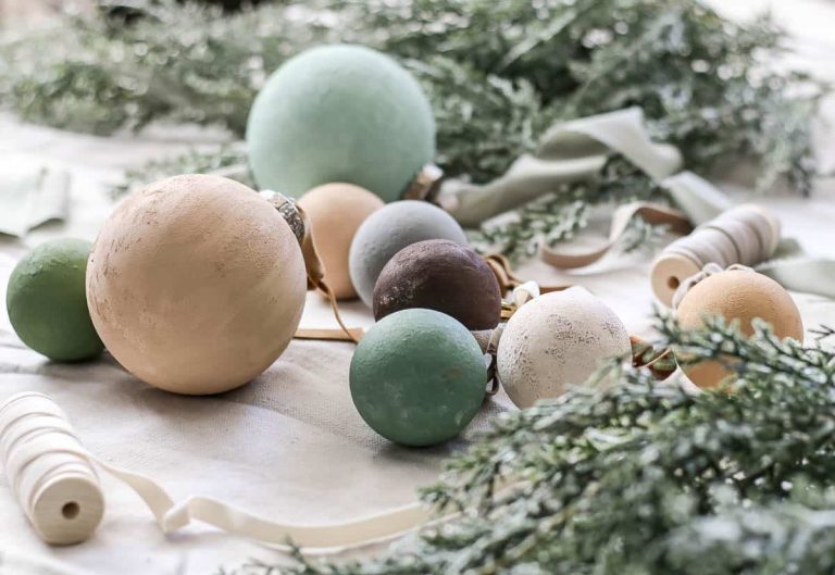 DIY Matte Textured Ornaments with Dollar Tree Ornaments