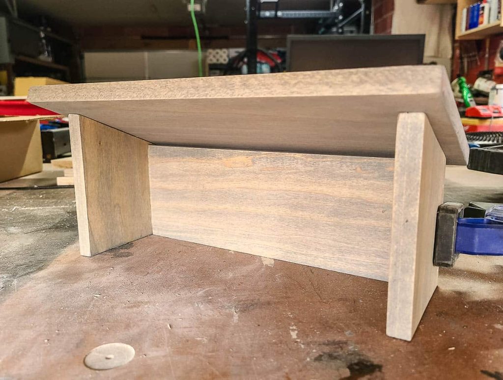 The wood is attached and  secure with nails