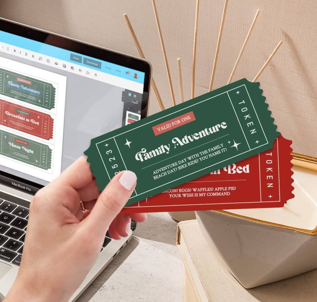 An image of DIY printable coupons.