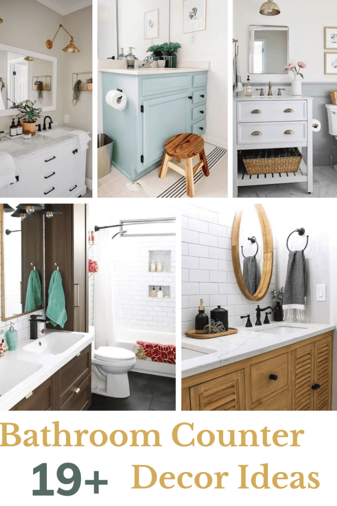 If you're wondering how to decorate your bathroom counter, here are 19 decorating ideas to inspire you.