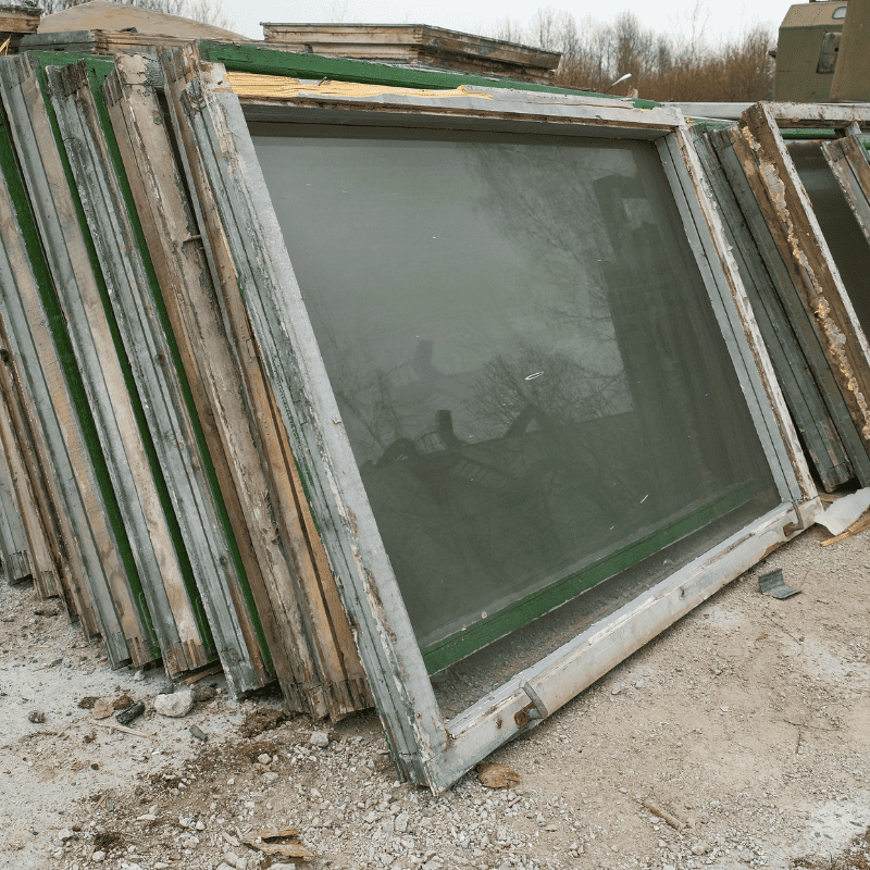 Pile of old windows
