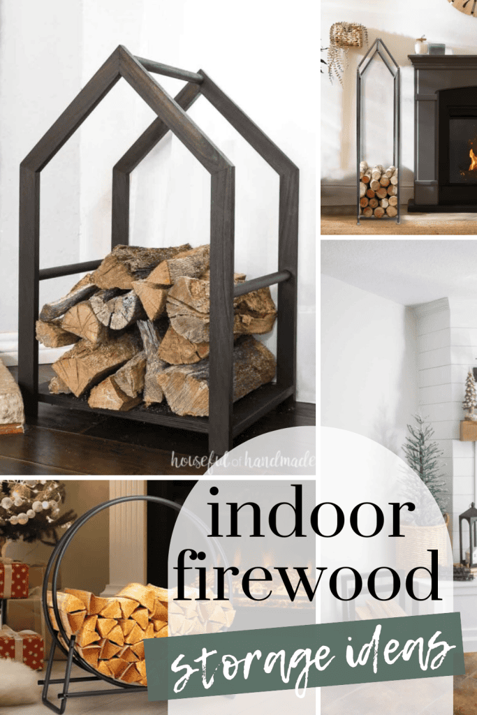 Indoor Firewood Storage Inspiration: A Collage of Creative Ideas.