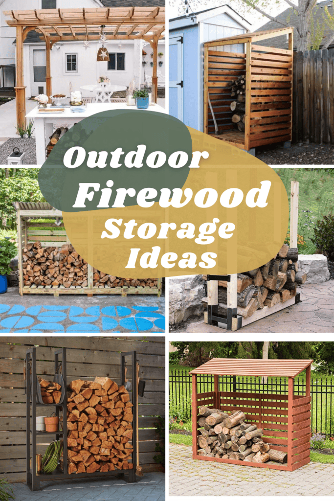Outdoor Firewood Storage Inspiration: A Collage of Ideas