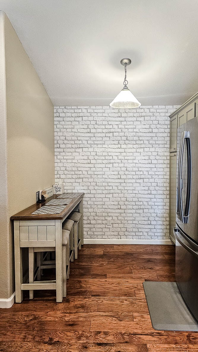 How To Hang Peel and Stick Wallpaper: Cheap and Easy Accent Wall Idea