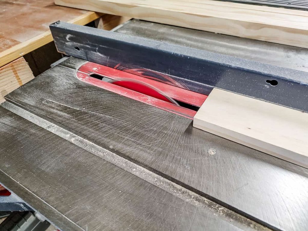 Cut wood to be used for the Chicknic Table