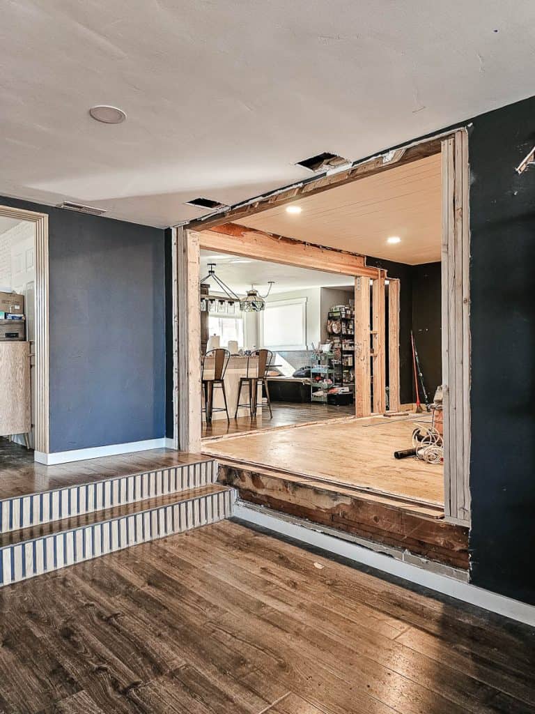 Taking Down Walls for Dining Room Renovation with Open Concept
