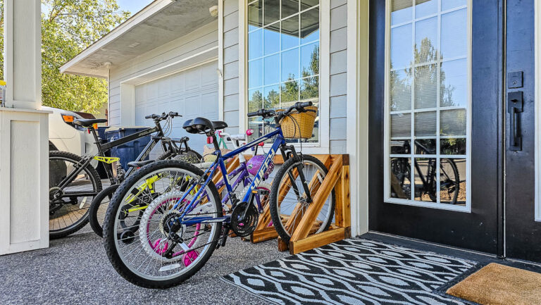 How To Build A DIY Bike Rack For Easy Storage On Your Porch