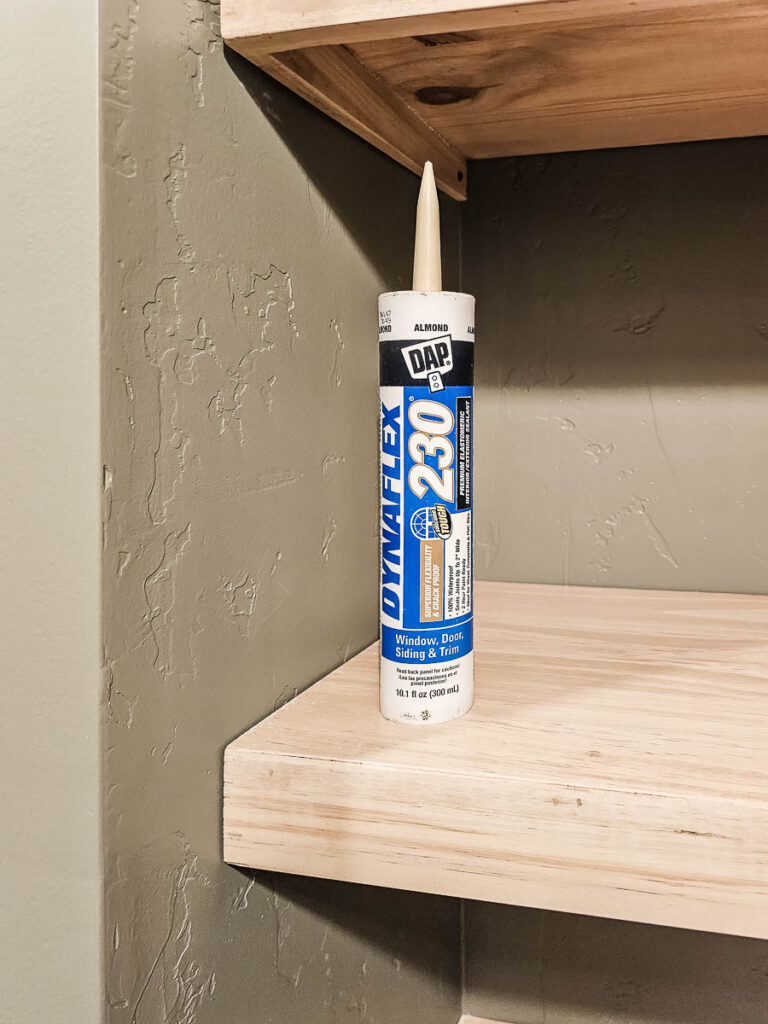 A photo of Dynaflex 230 caulking.