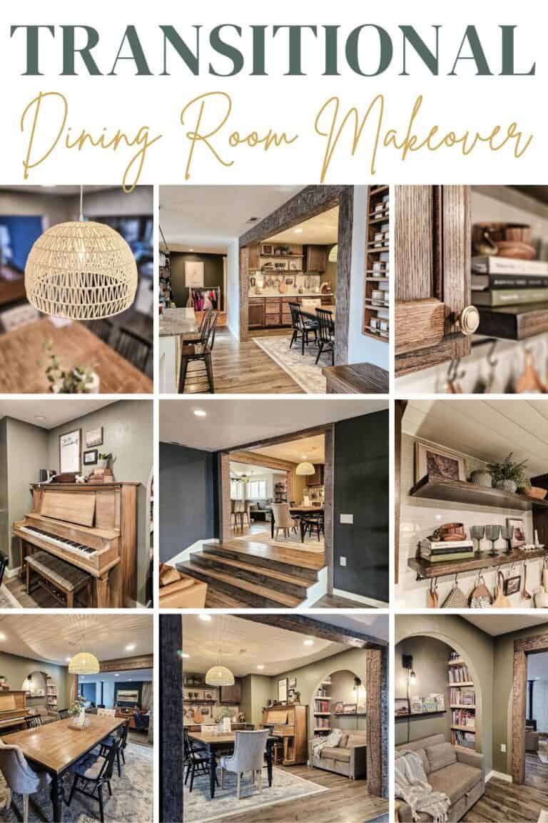 Transitional Dining Room Makeover: Furniture & Design Sources - Making ...