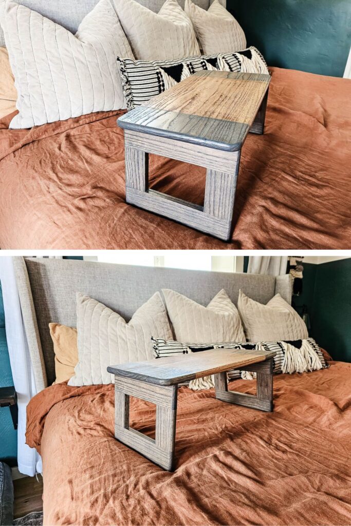 A photo of a DIY lap desk with a smooth finish.