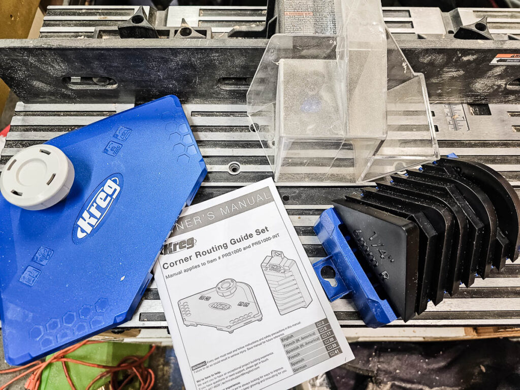 A photo of a set Kreg corner router