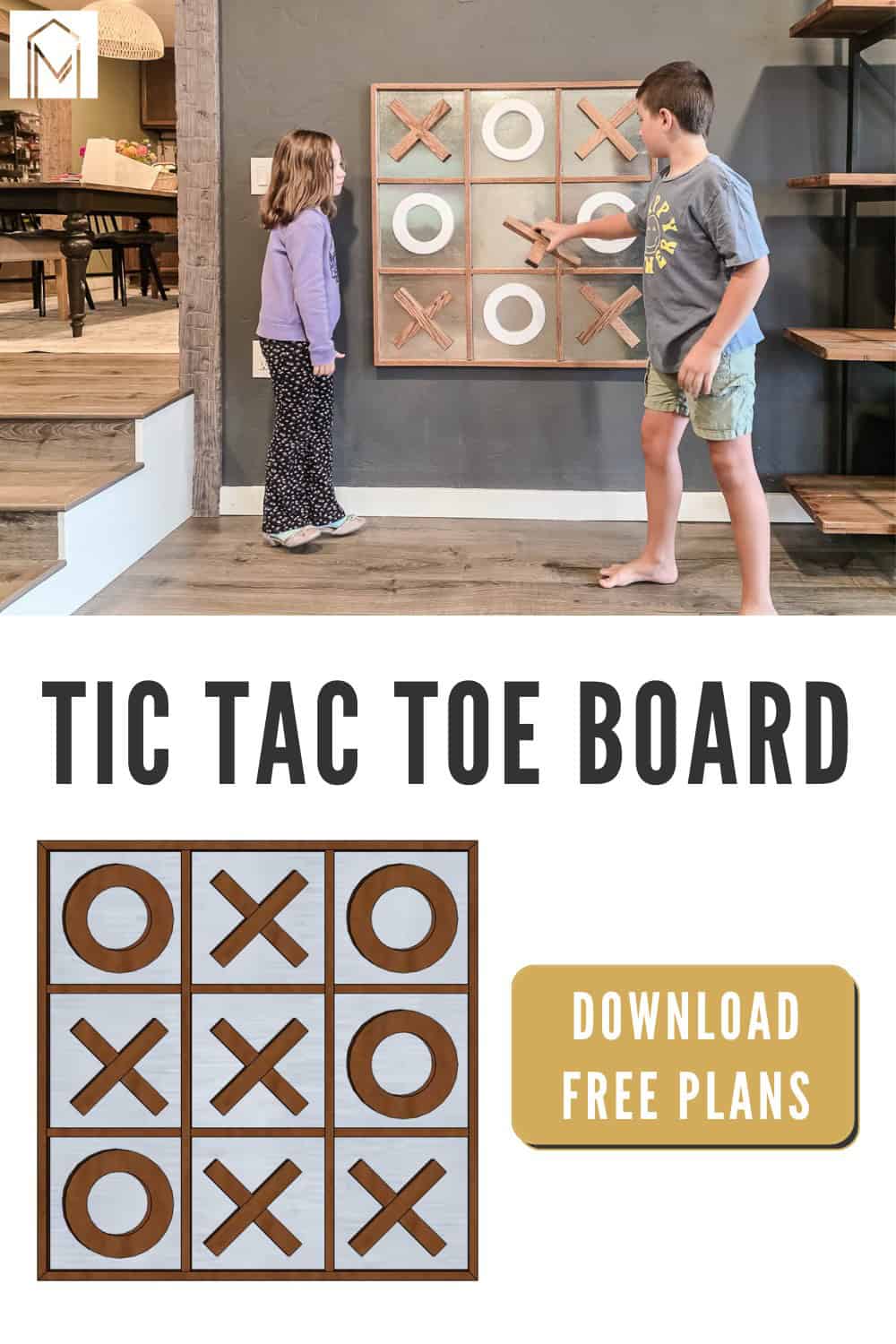 DIY Giant Tic Tac Toe Board (with Free Plans) - Making Manzanita