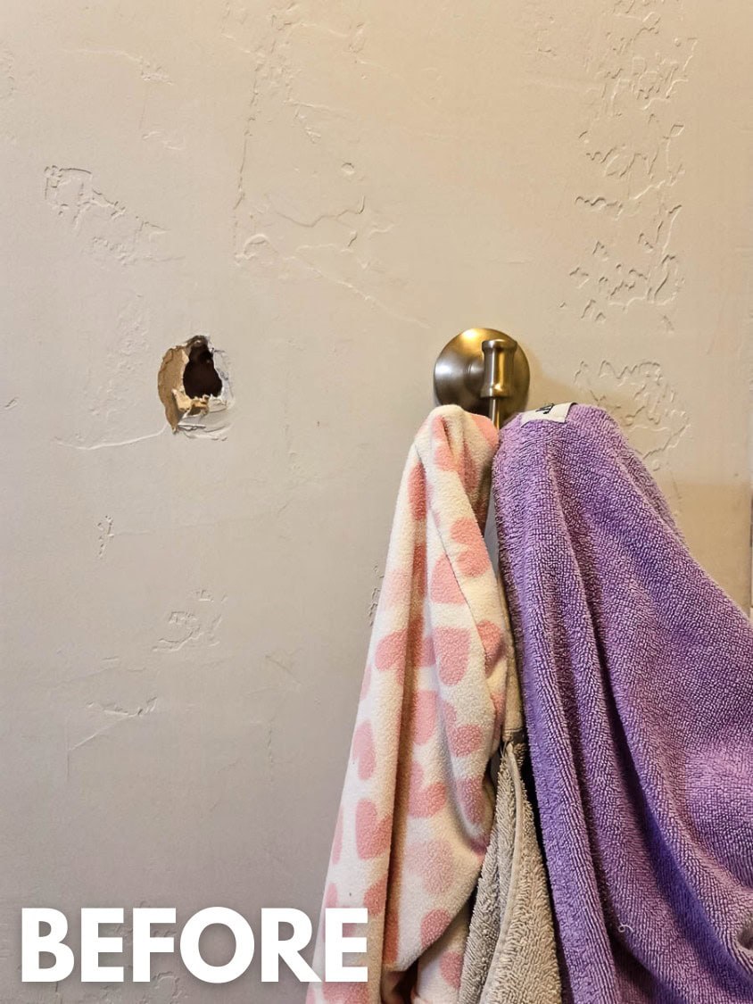 How To Fix Towel Rack Coming Out Of Wall With Blocking